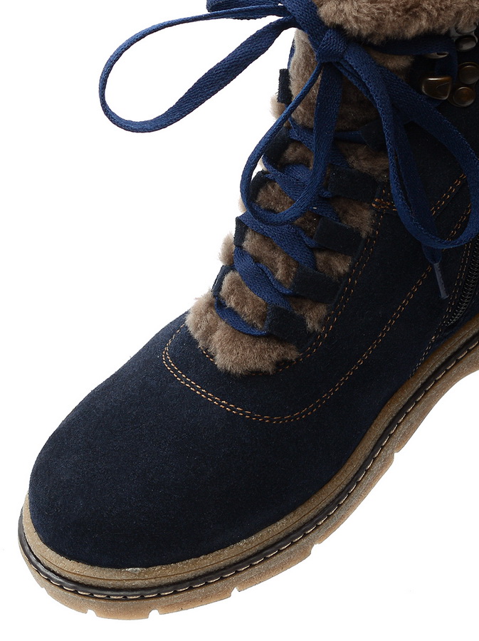 женские ботинки натуральная кожа (замша) / шерсть марко беларусь