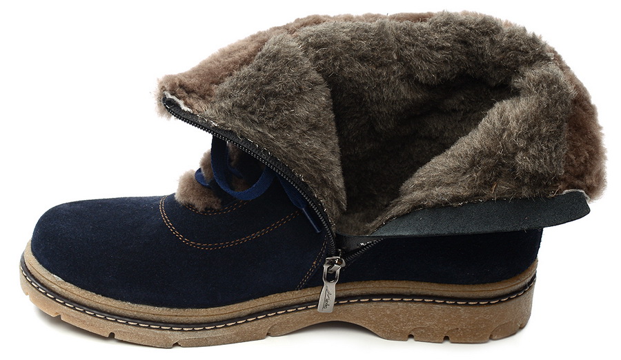 женские ботинки натуральная кожа (замша) / шерсть марко беларусь