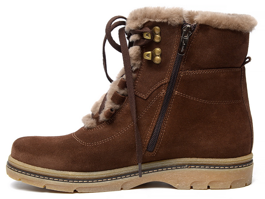 женские ботинки натуральная кожа (замша) / шерсть марко беларусь