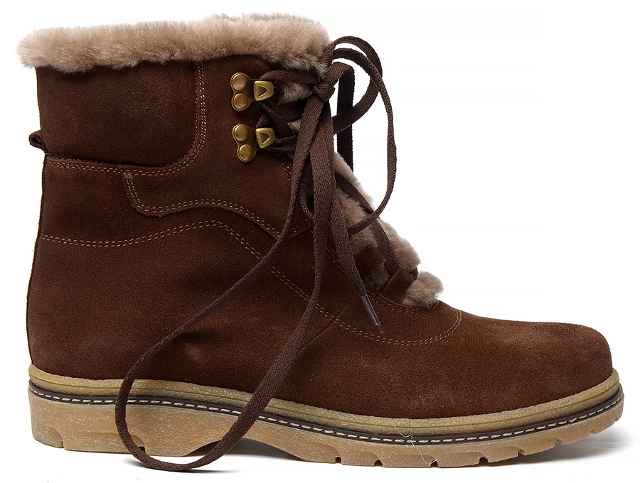 женские ботинки натуральная кожа (замша) / шерсть марко беларусь