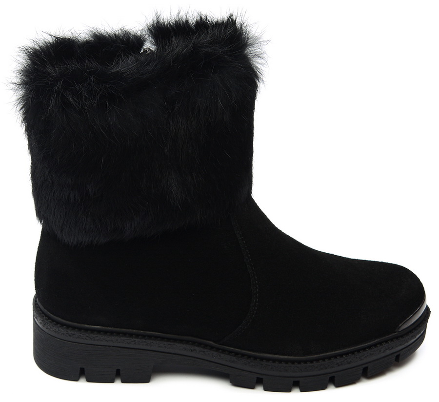 женские полусапоги натуральная кожа (замша) / шерсть марко беларусь