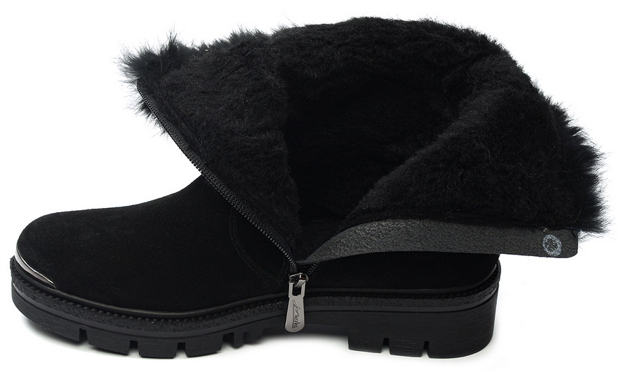 женские полусапоги натуральная кожа (замша) / шерсть марко беларусь