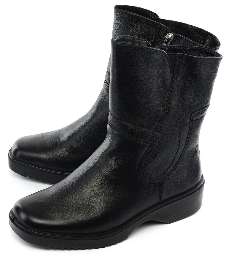 женские полусапоги натуральная кожа  / натуральный мех марко беларусь