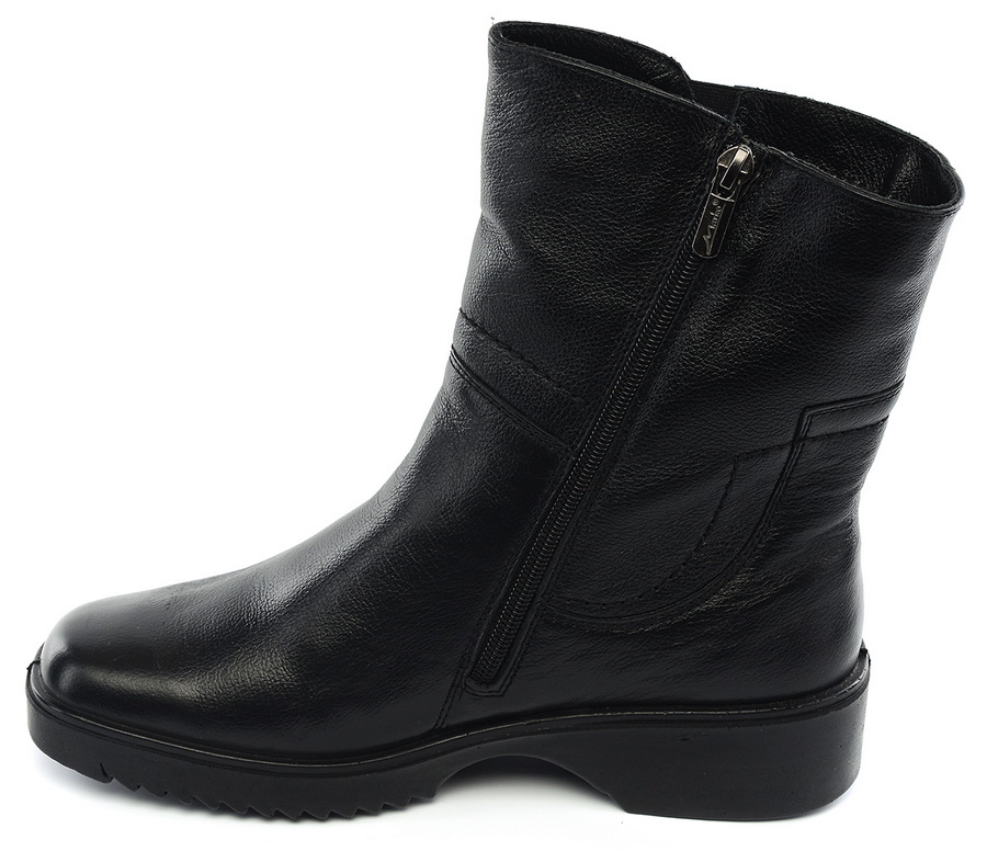 женские полусапоги натуральная кожа  / натуральный мех марко беларусь