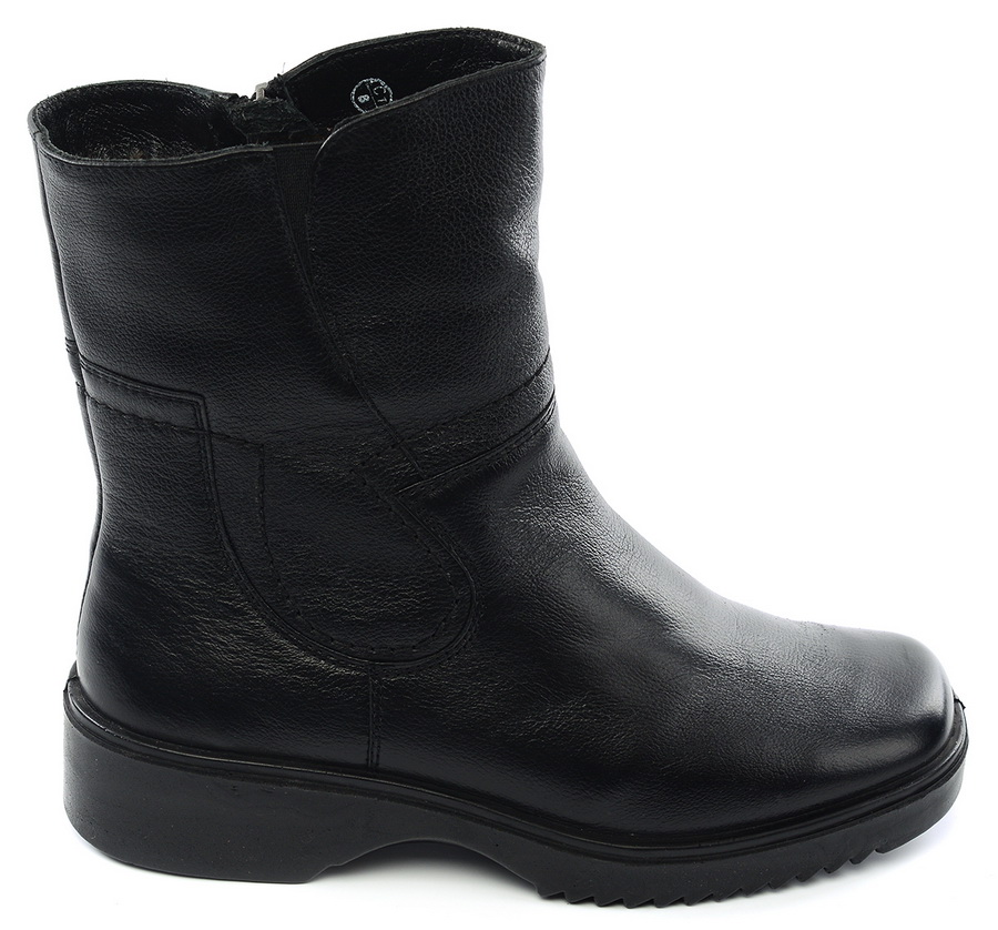 женские полусапоги натуральная кожа  / натуральный мех марко беларусь