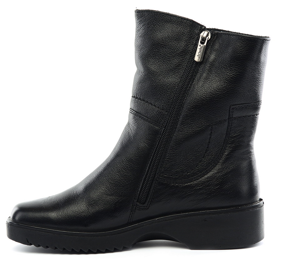 женские полусапоги натуральная кожа  / натуральный мех марко беларусь