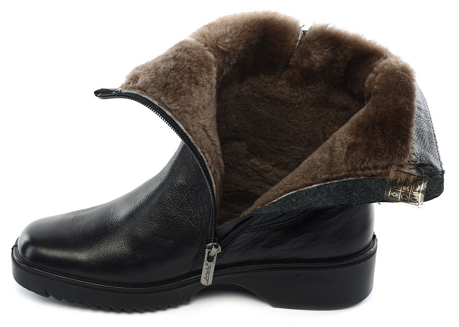 женские полусапоги натуральная кожа  / натуральный мех марко беларусь