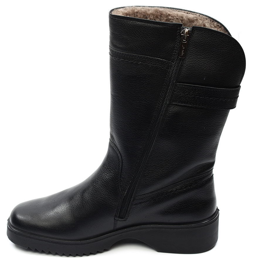 женские сапоги натуральная кожа  / натуральный мех марко беларусь