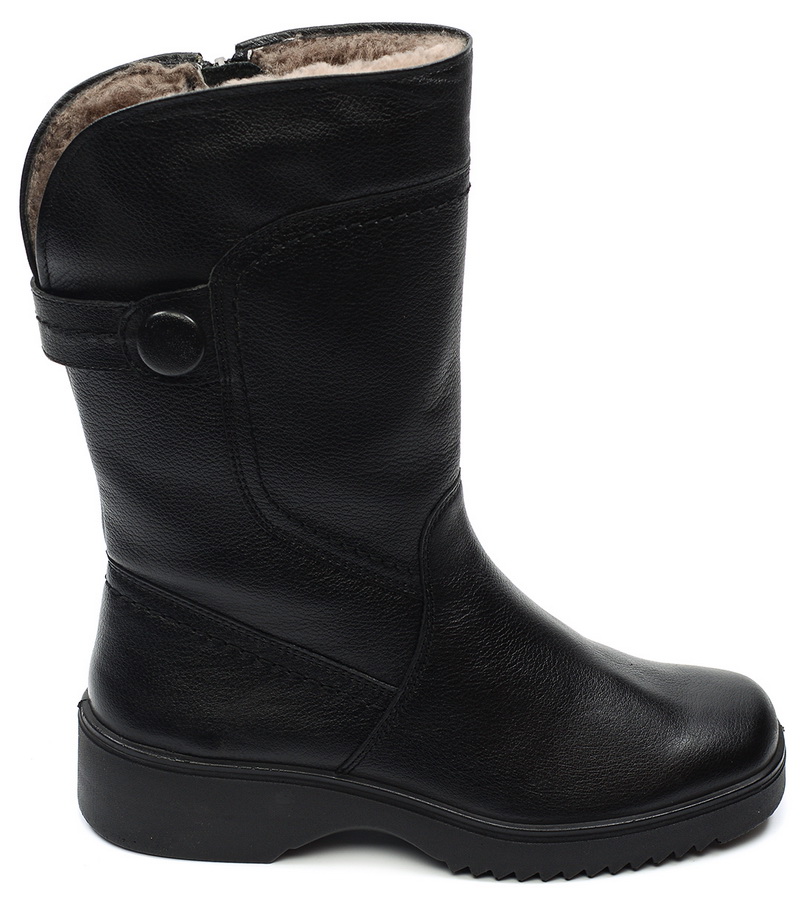 женские сапоги натуральная кожа  / натуральный мех марко беларусь