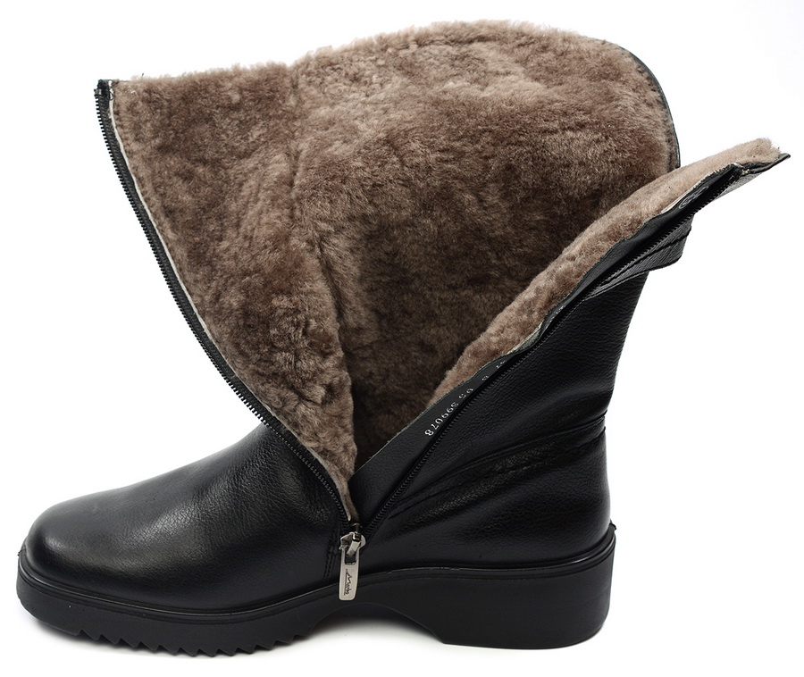 женские сапоги натуральная кожа  / натуральный мех марко беларусь