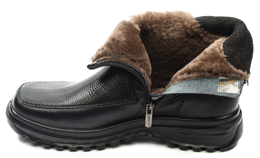 мужские полусапоги натуральная кожа / натуральный мех марко беларусь