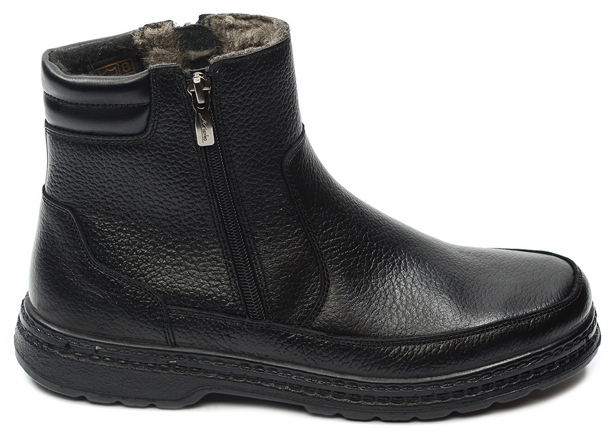 мужские полусапоги натуральная кожа / шерсть марко беларусь