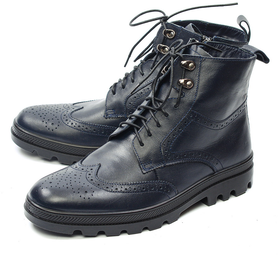 мужские полусапоги натуральная кожа / натуральный мех марко беларусь