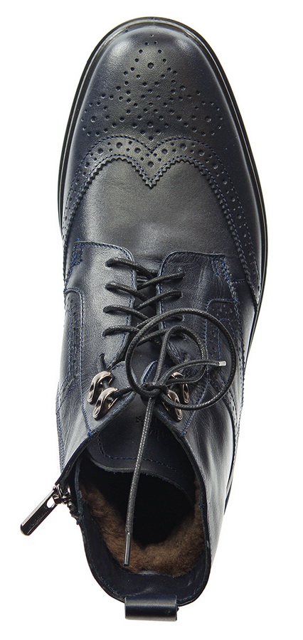 мужские полусапоги натуральная кожа / натуральный мех марко беларусь