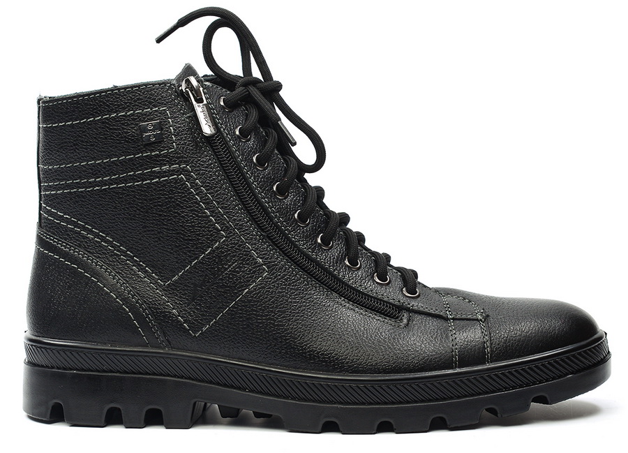 мужские полусапоги натуральная кожа / натуральный мех марко беларусь