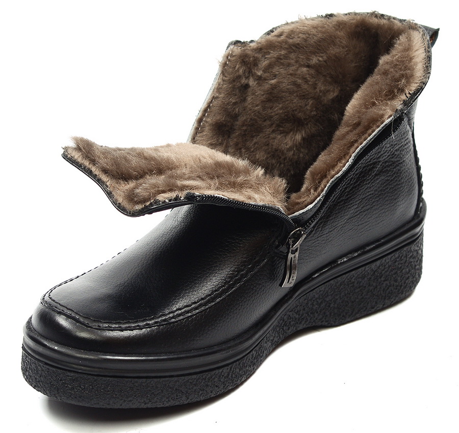 мужские ботинки натуральная кожа/ натуральный мех burgerschuhe россия