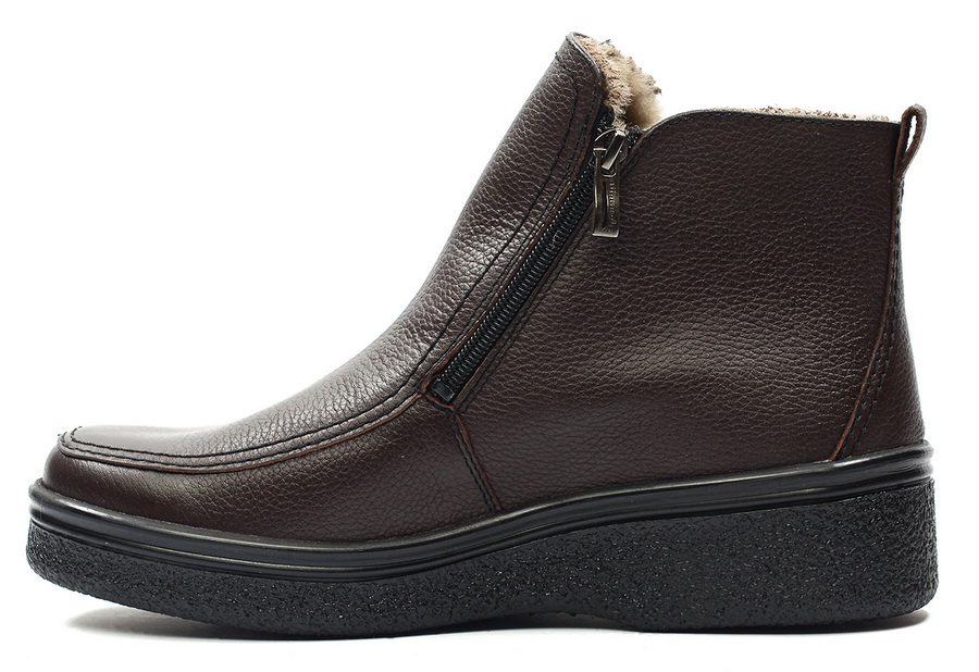 мужские ботинки натуральная кожа/ натуральный мех burgerschuhe россия