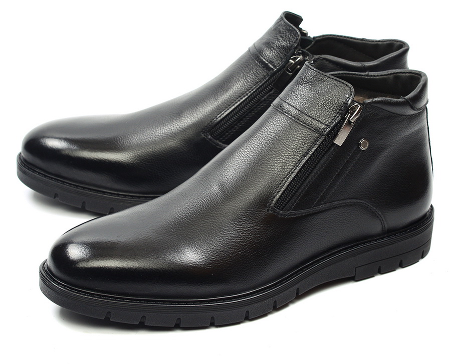 мужские ботинки натуральная кожа / натуральный мех corvetto