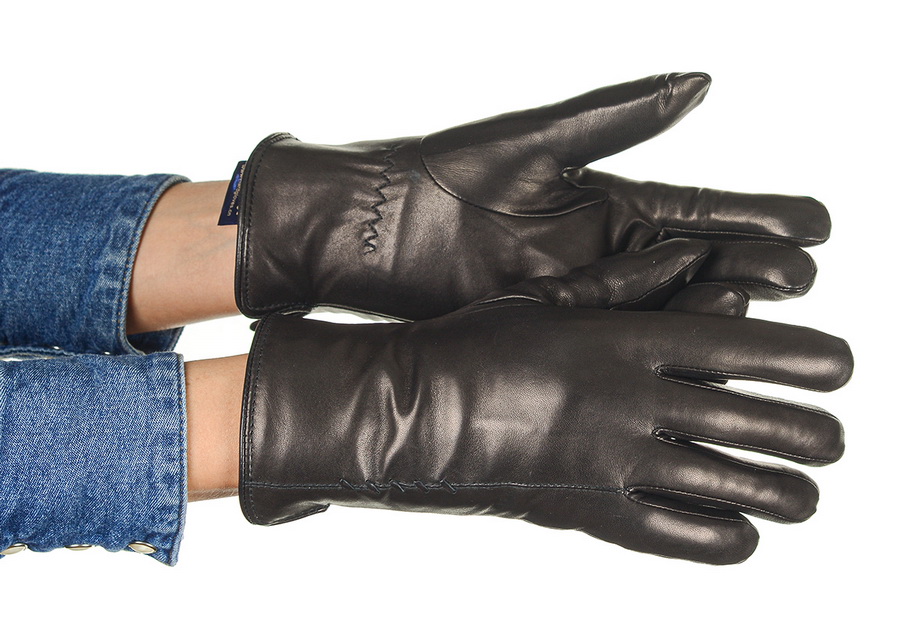 женские перчатки кожа ягненка / натуральный мех (цигейка) gloves