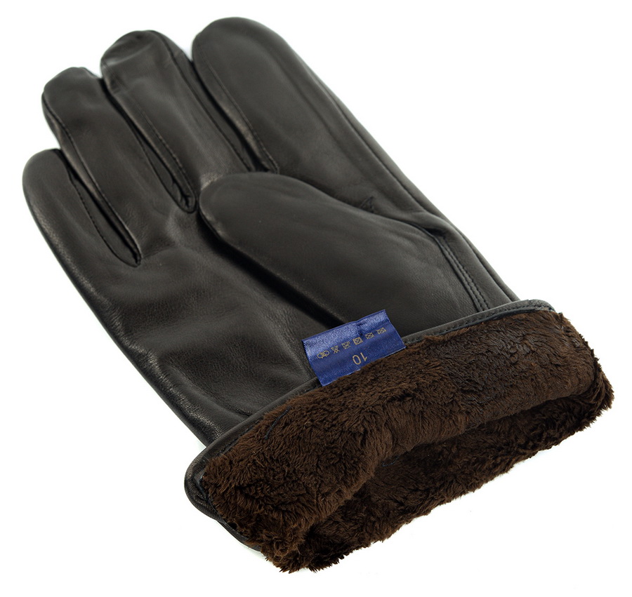 мужские перчатки овечья кожа / флис nice ton