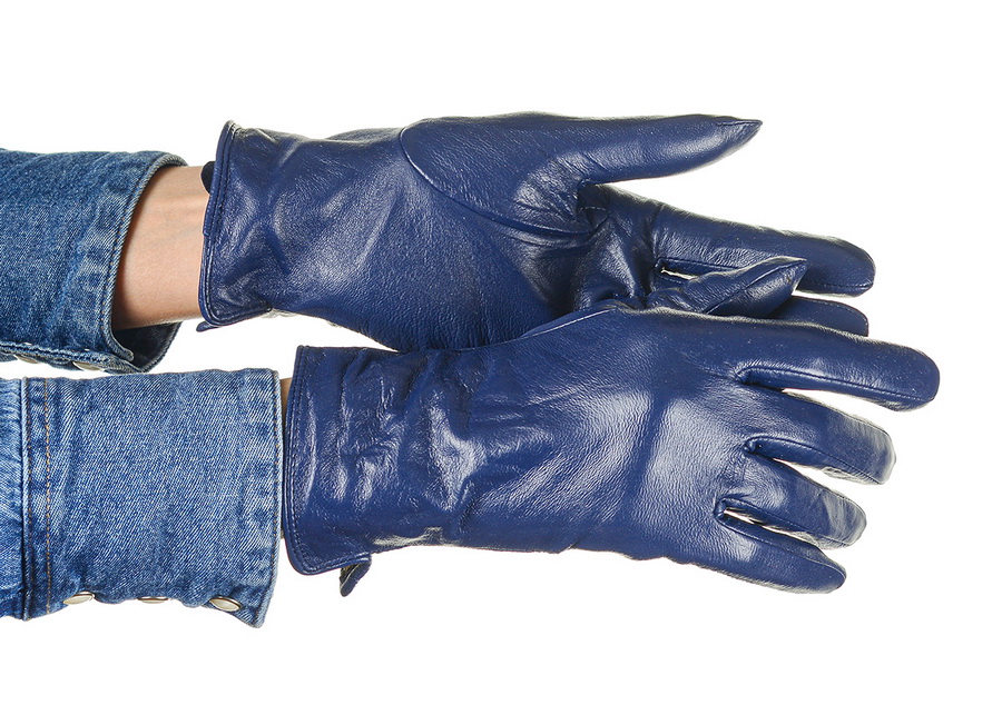 женские перчатки овечья кожа / флис yimei