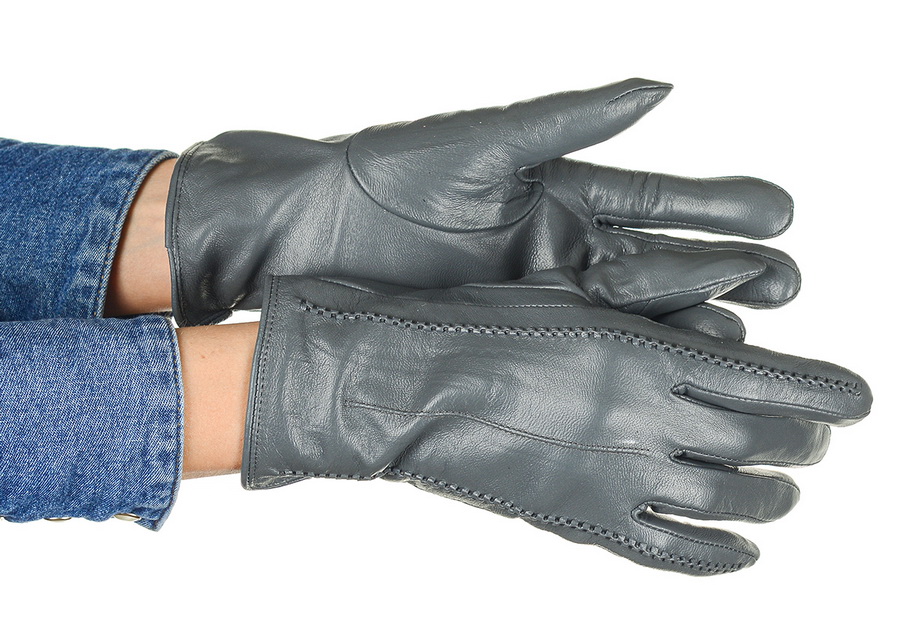 женские перчатки овечья кожа / флис yimei