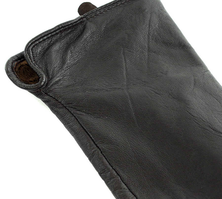 женские перчатки овечья кожа / флис yimei