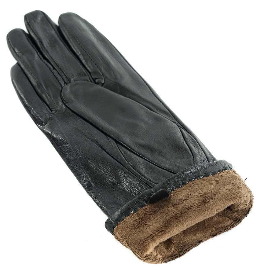 женские перчатки кожа ягненка / флис romika румыния