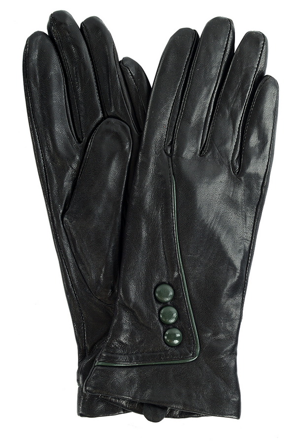 женские перчатки кожа ягненка / флис romika румыния