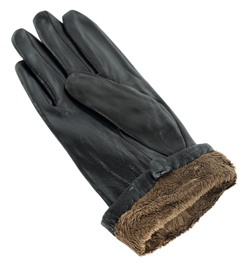 женские перчатки кожа ягненка / флис romika румыния