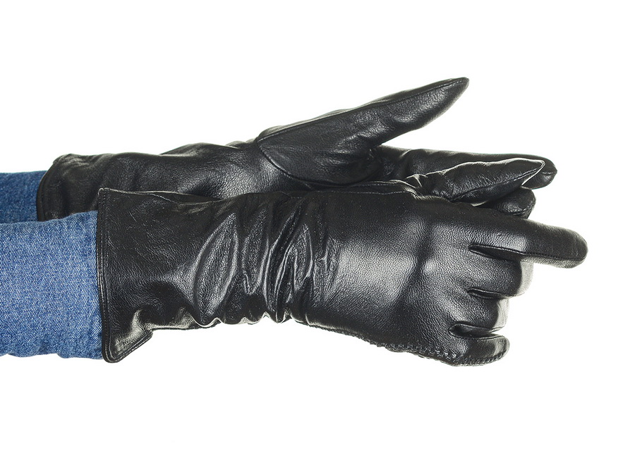 женские перчатки удлинённые овечья кожа / шерсть pittards