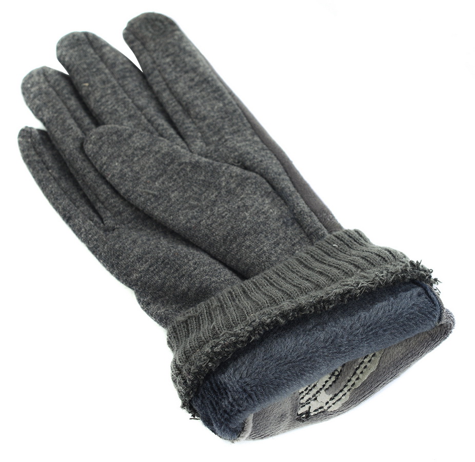 женские перчатки трикотажные утеплённые на флисе nuanzhibao