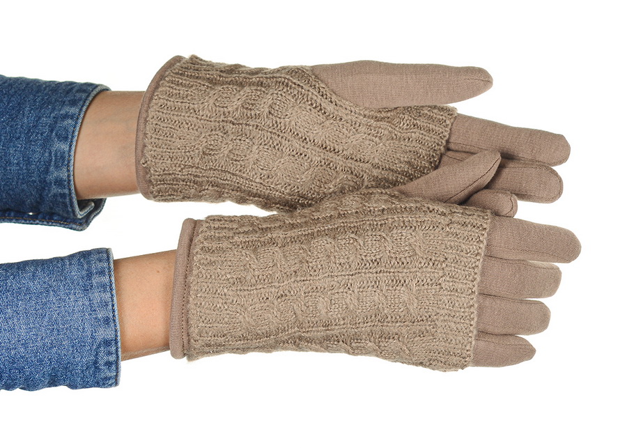 женские перчатки ажурный трикотаж / трикотаж утеплённый на флисе мария