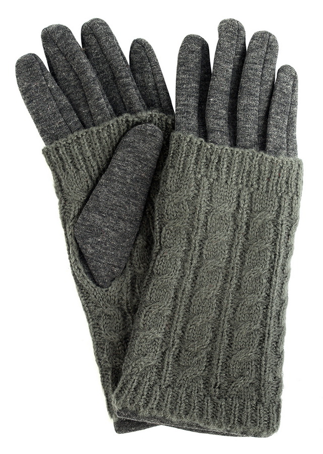 женские перчатки ажурный трикотаж / трикотаж утеплённый на флисе мария