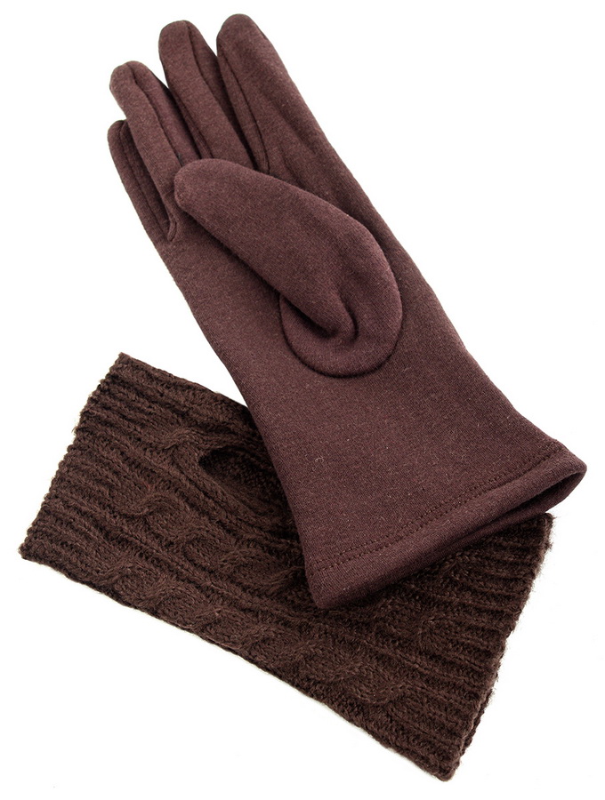 женские перчатки ажурный трикотаж / трикотаж утеплённый на флисе мария