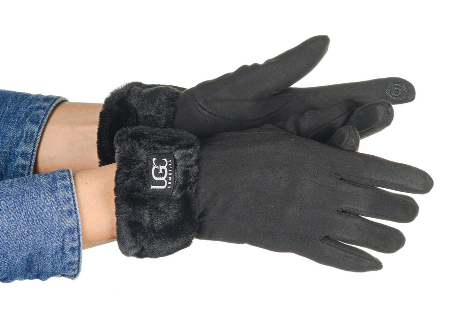 женские перчатки трикотаж / флис с отворотом искусственный мех