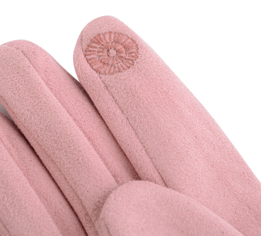 женские перчатки трикотаж / флис с отворотом искусственный мех