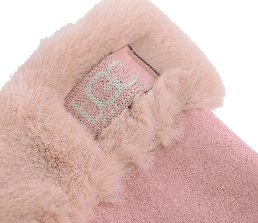 женские перчатки трикотаж / флис с отворотом искусственный мех