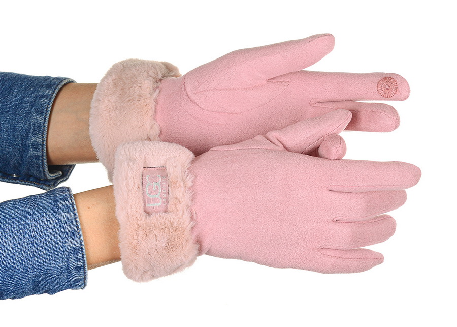 женские перчатки трикотаж / флис с отворотом искусственный мех