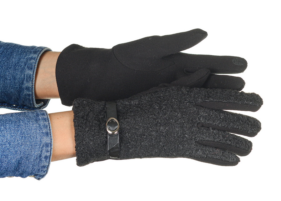 женские перчатки шерстяной трикотаж букле / флис pittards