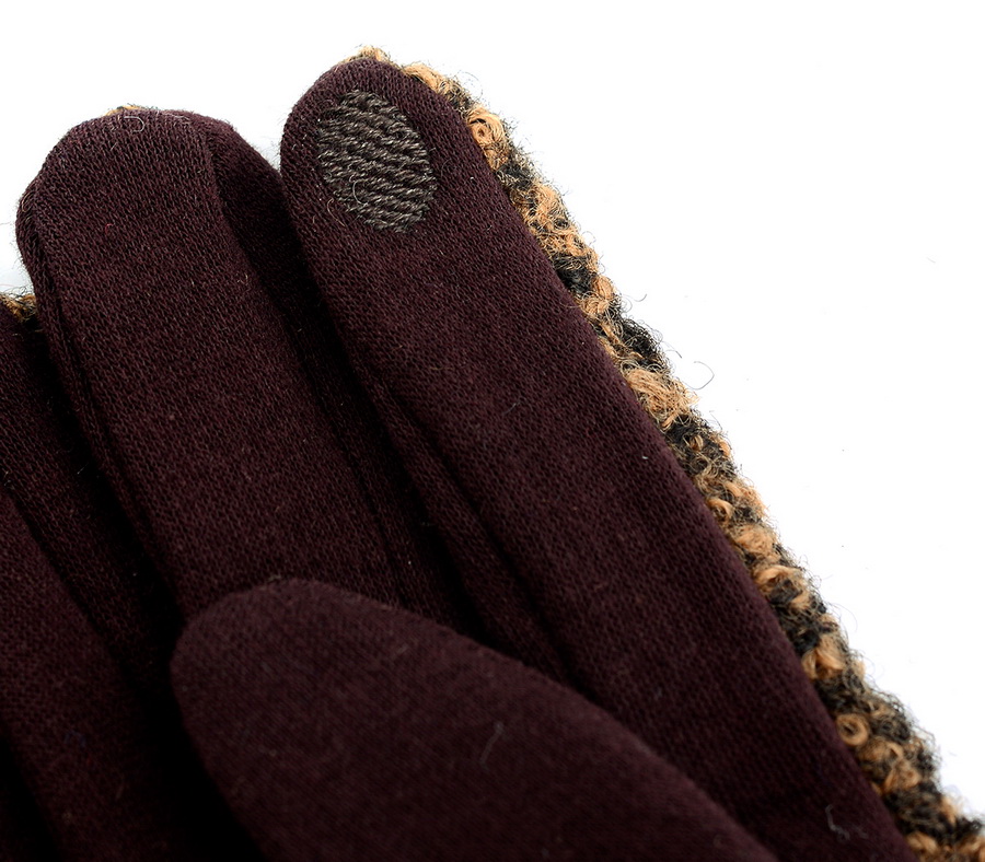 женские перчатки шерстяной трикотаж букле / флис pittards