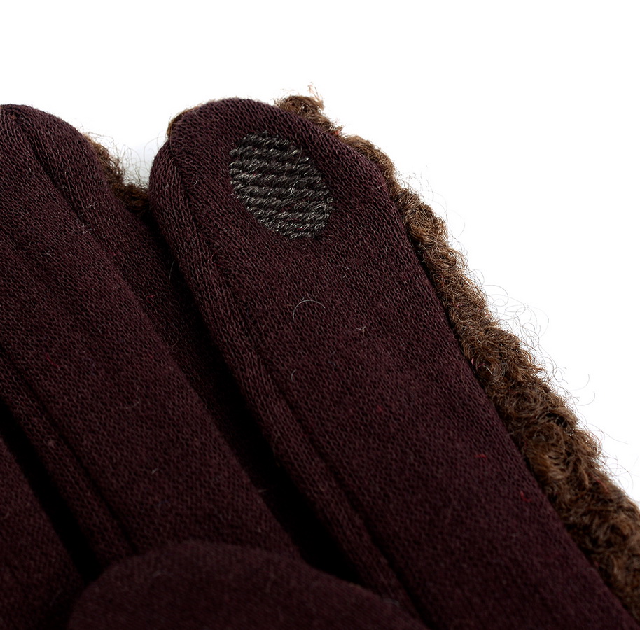 женские перчатки шерстяной трикотаж букле / флис pittards