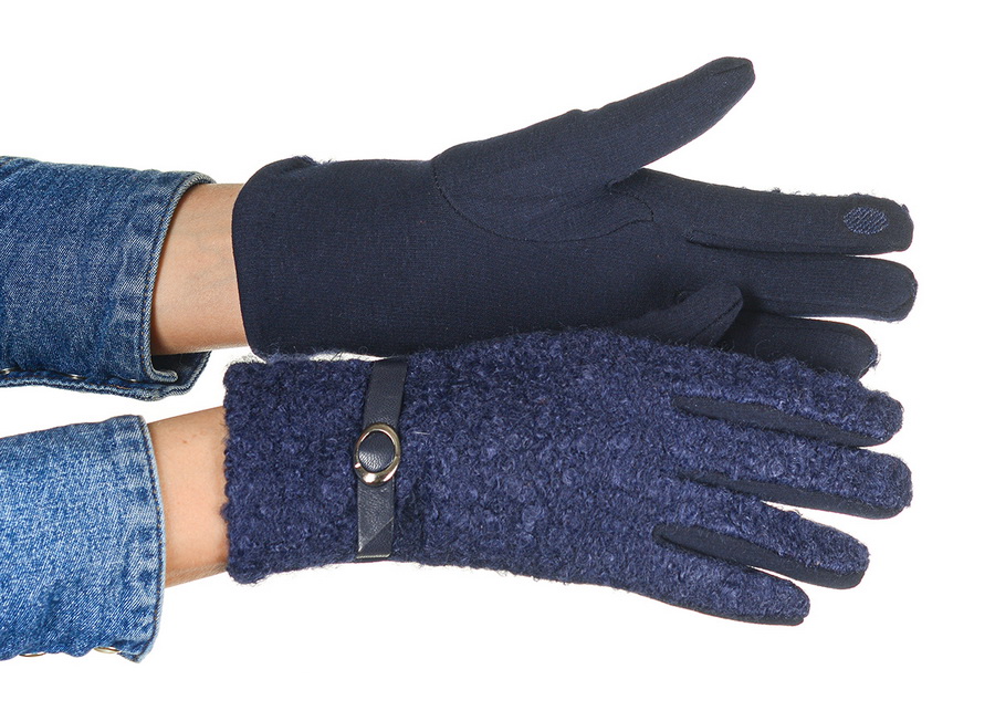 женские перчатки шерстяной трикотаж букле / флис pittards