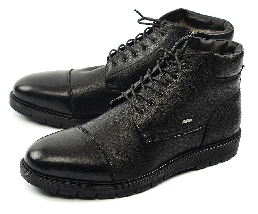 мужские ботинки натуральная кожа / натуральный мех corvetto