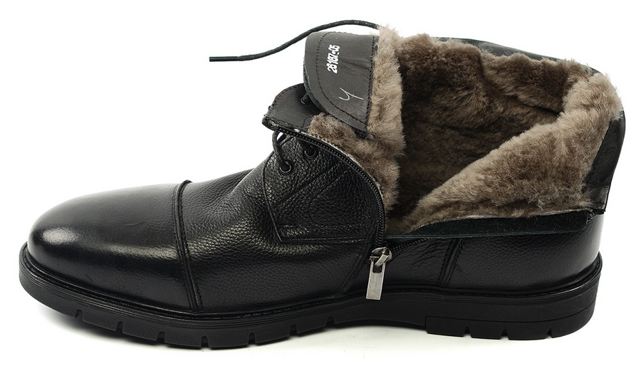 мужские ботинки натуральная кожа / натуральный мех corvetto