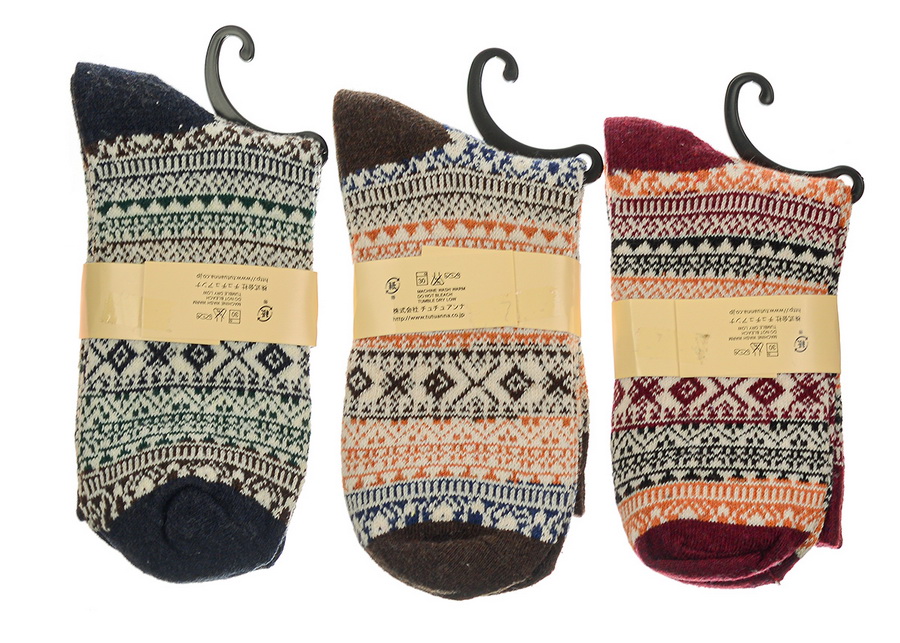 носки женские мелкий орнамент 36-41 шерсть tutu anna