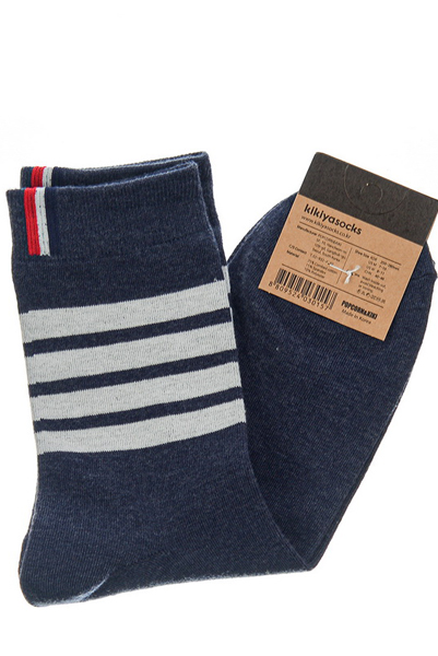 мужские носки полоски kiki