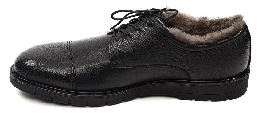 мужские полуботинки натуральная кожа / натуральный мех corvetto