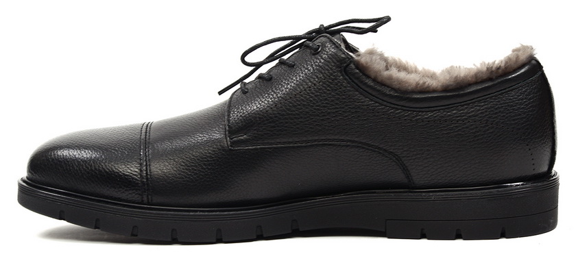 мужские полуботинки натуральная кожа / натуральный мех corvetto