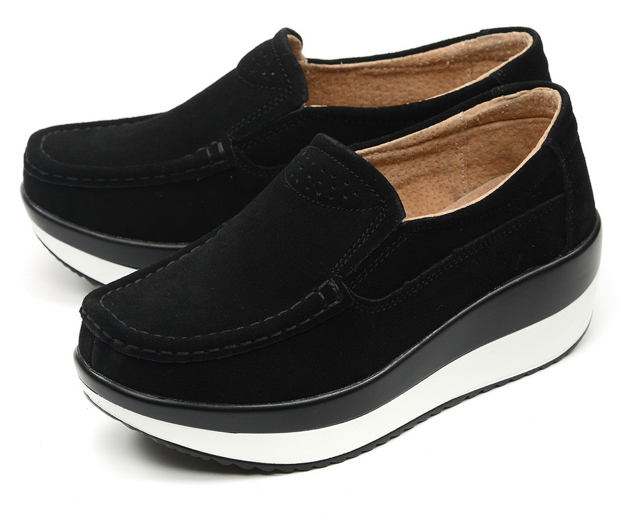 женские мокасины на танкетке натуральная замша binifoot тайвань 